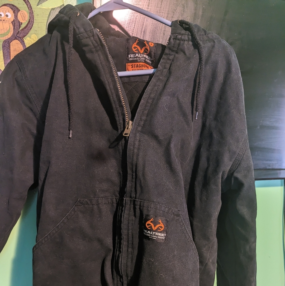 Real tree by stag horn jacket